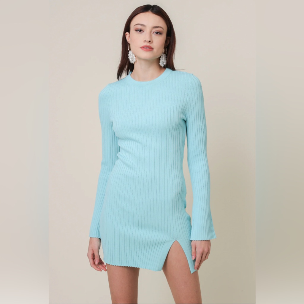 Line & Dot Lana Dress In Sky Blue